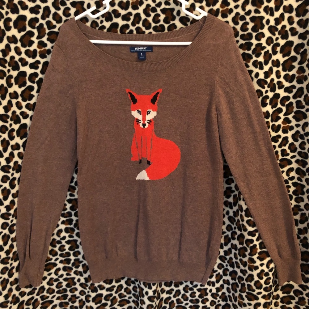 M - NWOT Old Navy Fox Sweater
